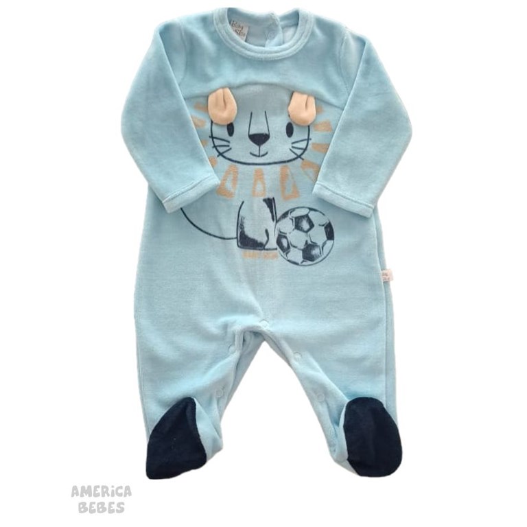 ENNTERITO PLUSH ESTAMPADO LEON CON OREJITAS BABY SKIN