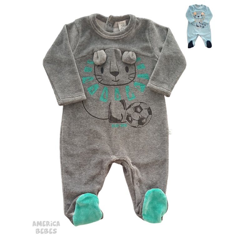 ENNTERITO PLUSH ESTAMPADO LEON CON OREJITAS BABY SKIN