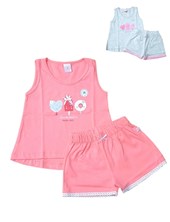 CONJUNTO BEBA MUSCULOSA ESTAMPA HELADO Y+ SHORT. SKIN