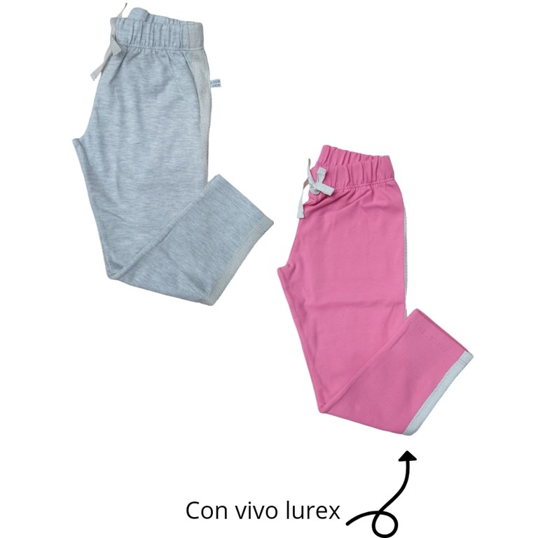 CALZA LEGGIN NENEA CON VIVOS LUREX BABY SKIN