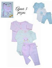 SET 3 PZS ALGODON SAQUITO BODY PANTALON. SKIN