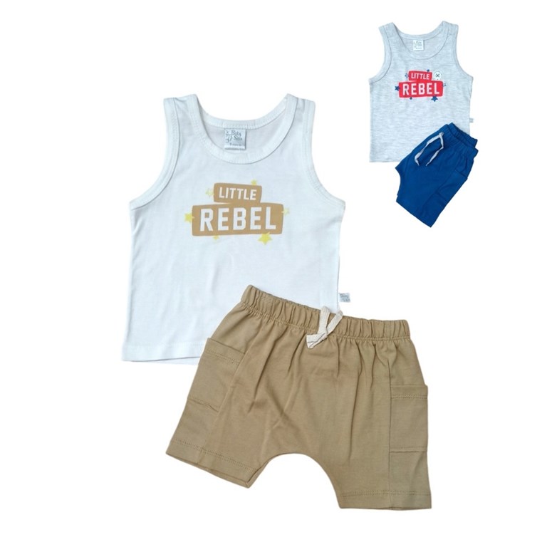 CONJUNTO BEBE MUSCULOSA  Y SHORT  CARGO. SKIN