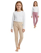 Calza frisada de nena con foil.Baby skin