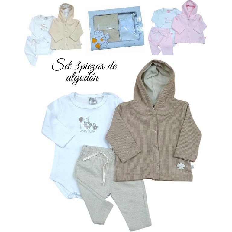 SETB 3 PZS SAQUITO CON CAPUCHA BODY Y PANTALON. SKIN