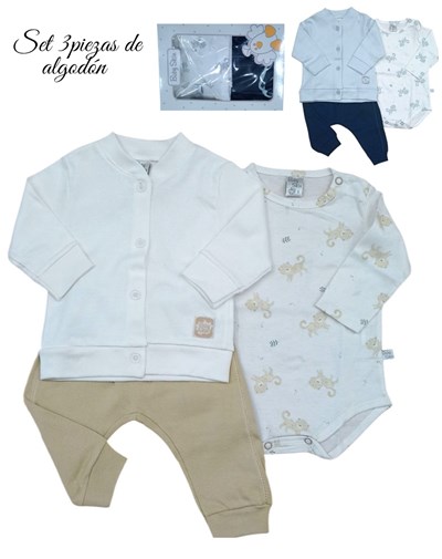 SET 3 PIEZAS CON SAQUITO BODY Y PANTALON. SKIN