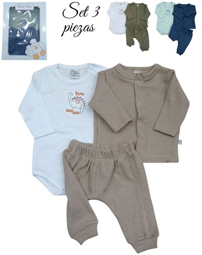 SET DE 3 PIEZAS CON SAQUITO BODY Y PANTALON. SKIN