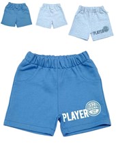 Short rustico con estampa player para bebe. Baby skin