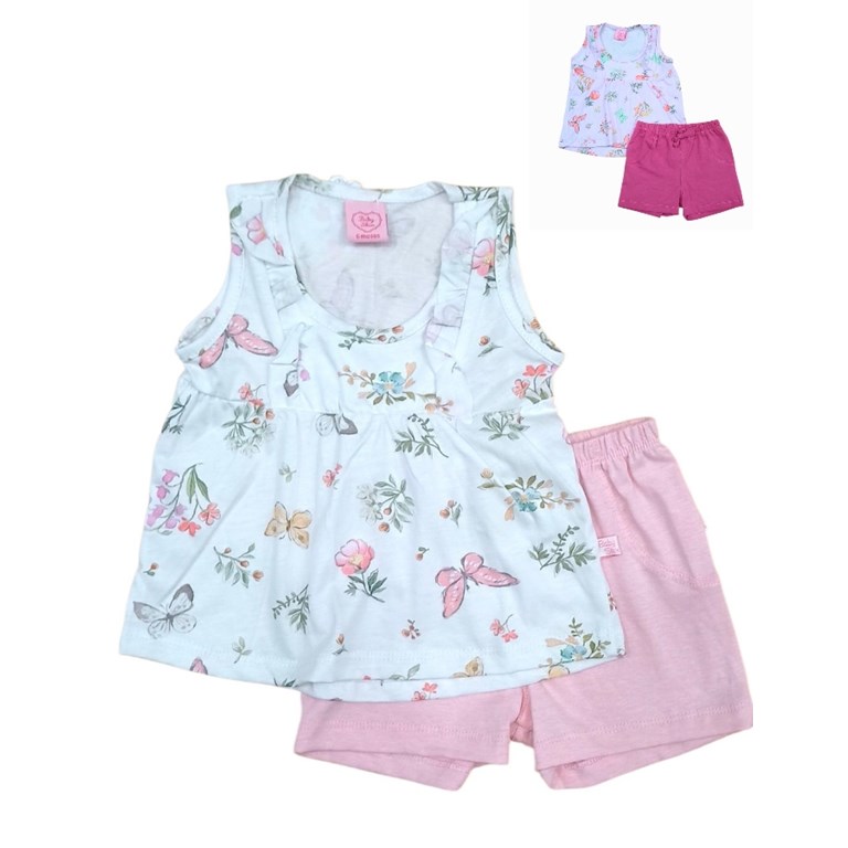 Conjunto de beba camisola y short.Baby skin