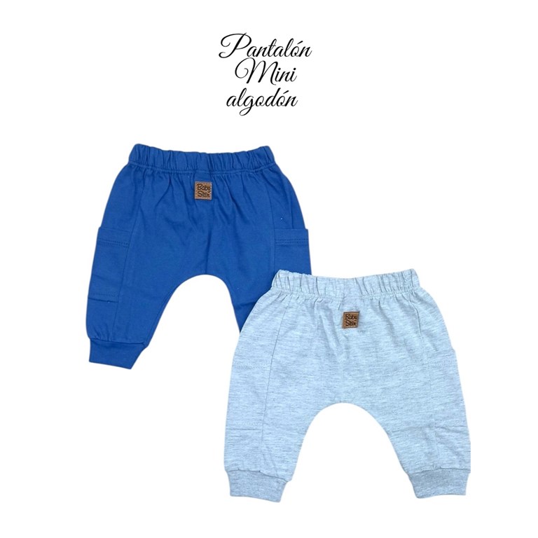 PANTALON MINI ALGODON CON BOLSILLOS. SKIN