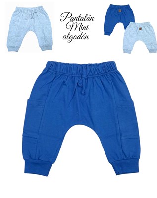 PANTALON MINI ALGODON CON BOLSILLOS. SKIN
