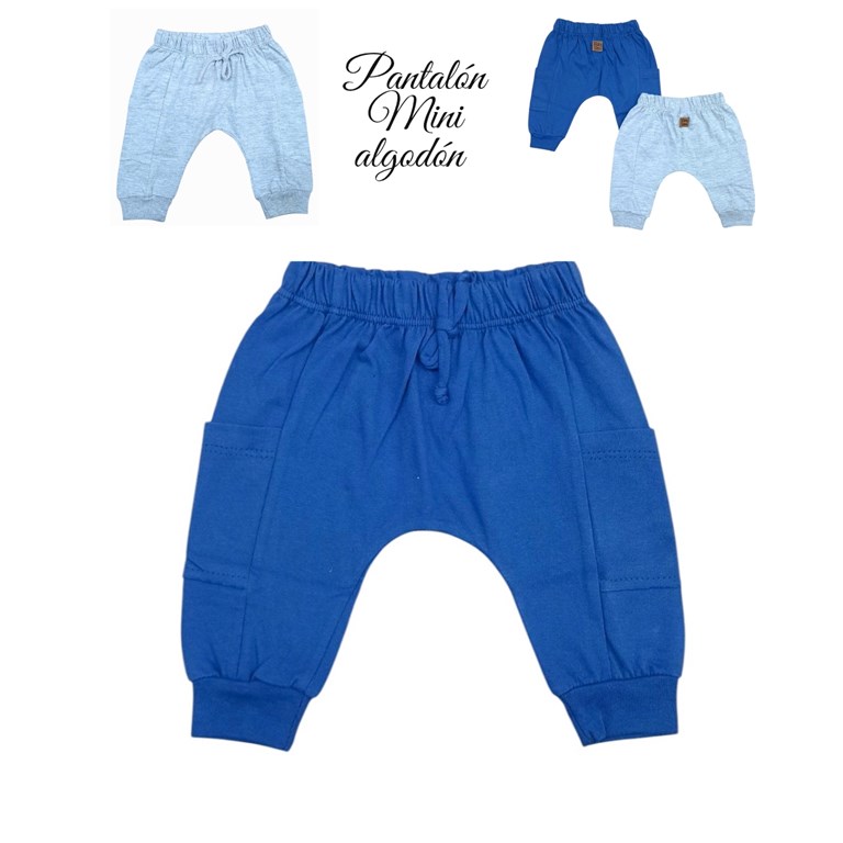PANTALON MINI ALGODON CON BOLSILLOS. SKIN