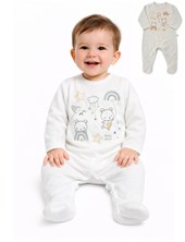 ENTERITO DE PLUSH ESTAMPADO OSITOS/ARCO SKIN