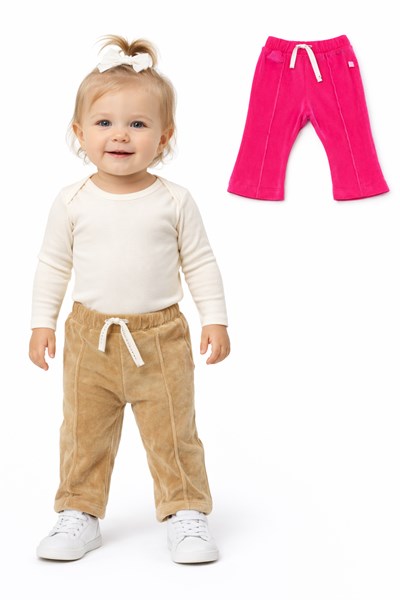 Calza oxford con alforzado en plush. Baby Skin