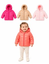 CAMPERA PARA BEBA MATELASEADA CON CAPUCHA . SKIN