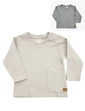 Remeras con bolsillos canale fino para bebe.Pilim