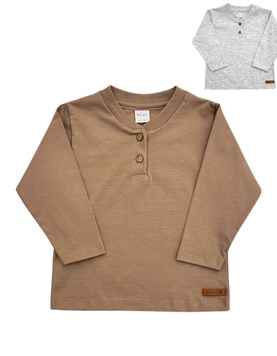 Remera cuello mao para bebe.Pilim