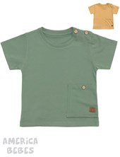 Remera bebe varon con cuello mao manga corta. pilim