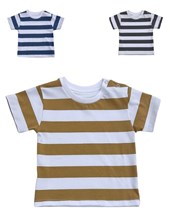 Remera rayada de bebe varon elastizada. pilim