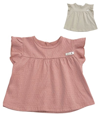 blusa manga corta de fibrana estampada beba pilim