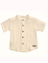 Camisa manga corta de bebe varon en bambula. pilim