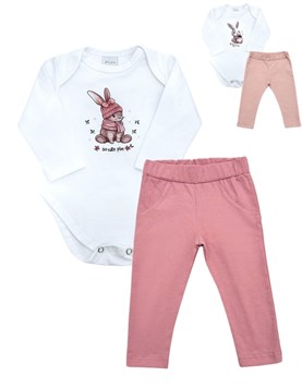 SET BODY ML BORD+PANT ALGODON PILIM