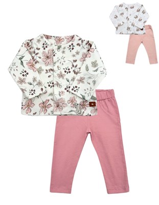 CONJUNTO BEBE SAQUITO Y PANTALON ALGODON PILIM