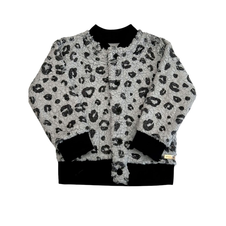 CAMPERA BOMBER DE PIEL ANIMAL PRINT. PILIM