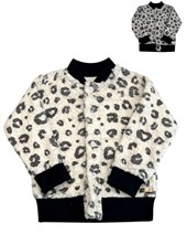 CAMPERA BOMBER DE PIEL ANIMAL PRINT. PILIM
