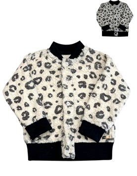 CAMPERA BOMBER DE PIEL ANIMAL PRINT. PILIM