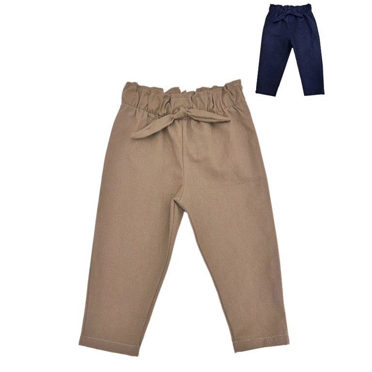 PANTALON TUSOR PARA BEBA CON LAZO PILIM