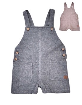 JARDINERO CORTO PARA BEBE VARON EN TUSOR PILIM