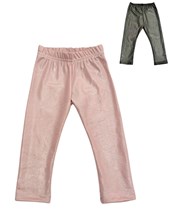 Calza recta elastizada brillosa.Pilim