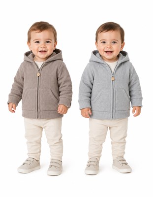 Campera con capucha y bolsillo.Pilim