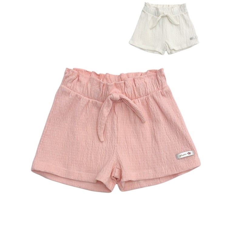 Short de bambula elastizada con lazo.pilim