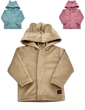 Campera con capucha ositos para bebes.Pilim