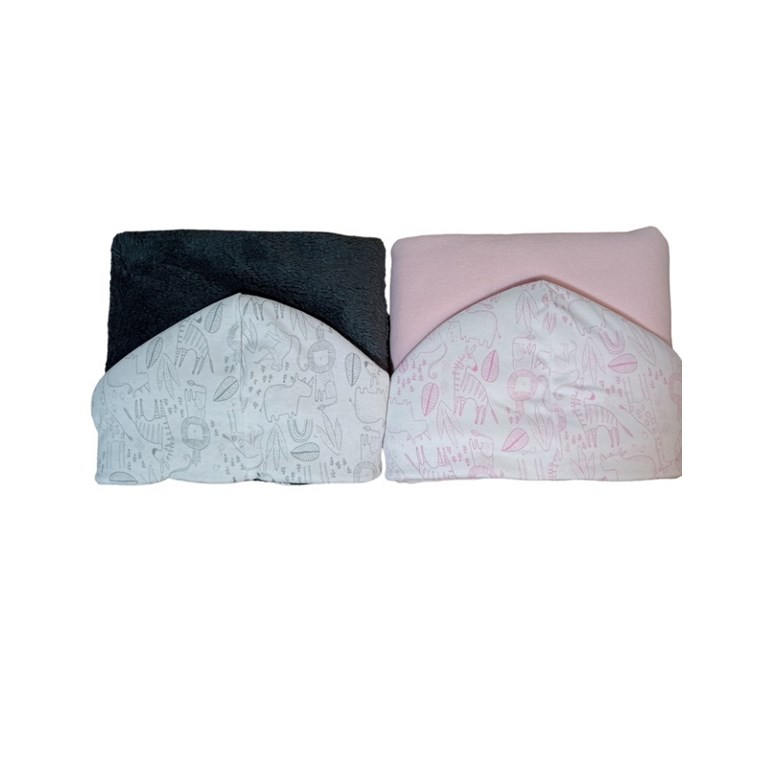 Recibidor fleece(tela tipo peluche) estampas surtidas beba/e. Medidas: 90cm x 70cm. Pilim.