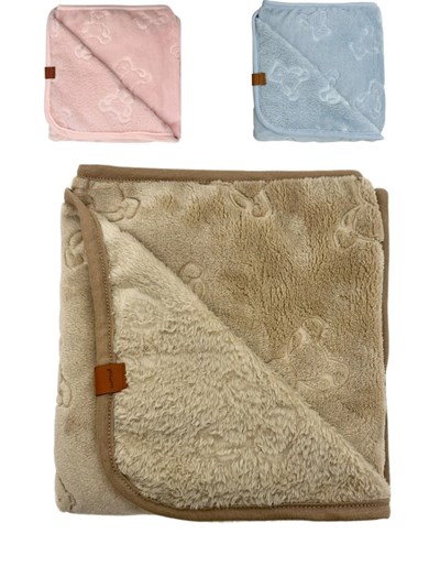 Recibidor manta pielcita estampas surtidas bebe/a. Medidas: 71cm x 89cm Pilim