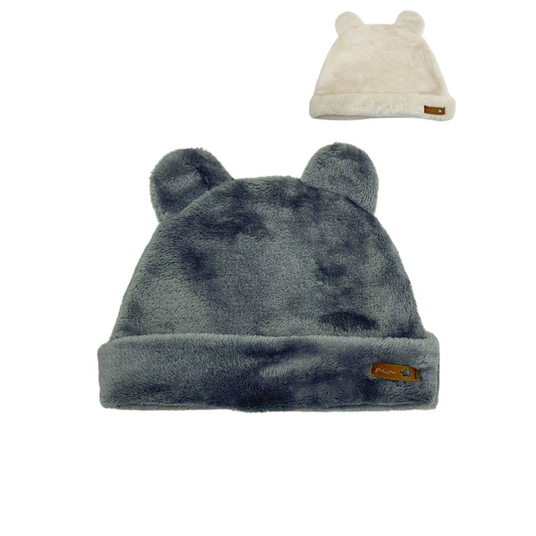 Gorrito osito - tela coral fleece. Colores surtidos. Pilim.