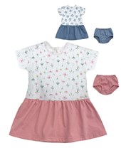Vestido combinado con bombacha. pilim