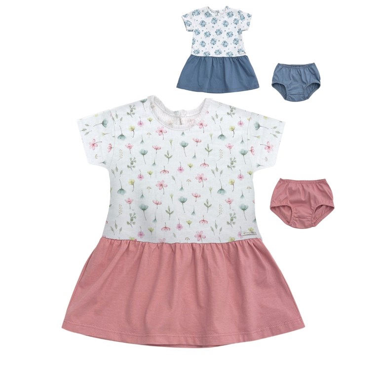 Vestido combinado con bombacha. pilim