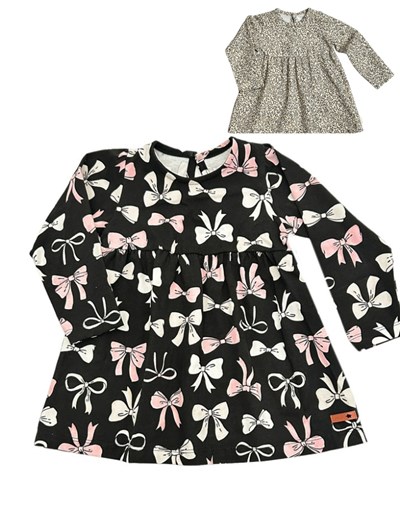 VESTIDO ESTAMPADO ALGODÓN ELASTIZADO BEBA. PILIM