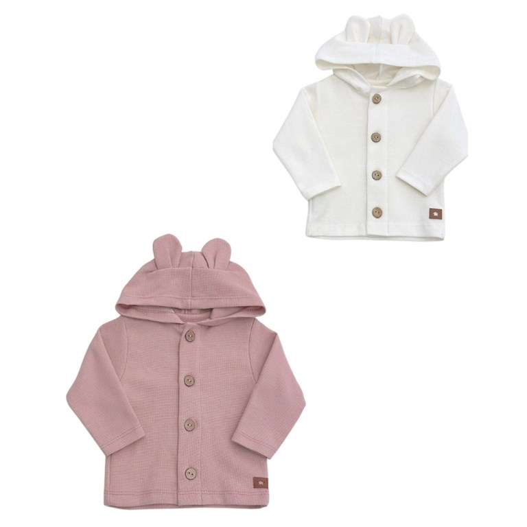 Campera bebe minipanal con capucha con orejas. pilim