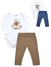 Ser de body americano con estampa y pantalon en algodon.Pilim