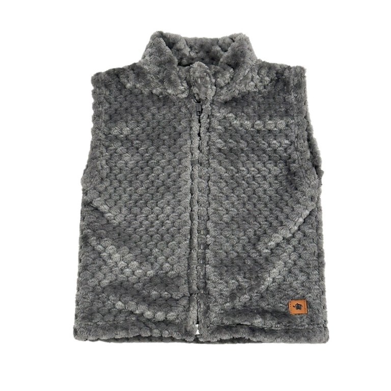 CHALECO  DE PIEL  CON CIERRE PARA BEBES.  PILIM