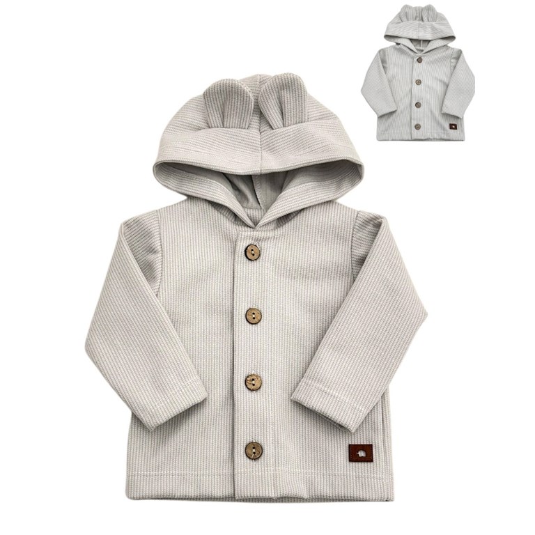 Camperita con capucha ositos para bebe.Pilim