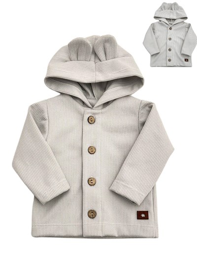 Camperita con capucha ositos para bebe.Pilim