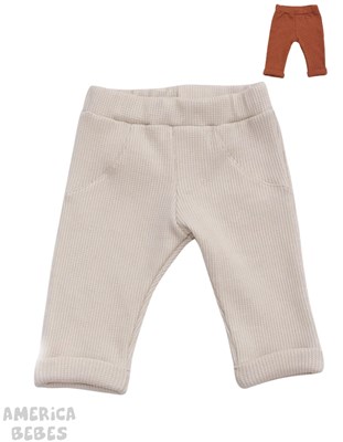 PANTALON DE ALGODON CON TEXTURA. PILIM