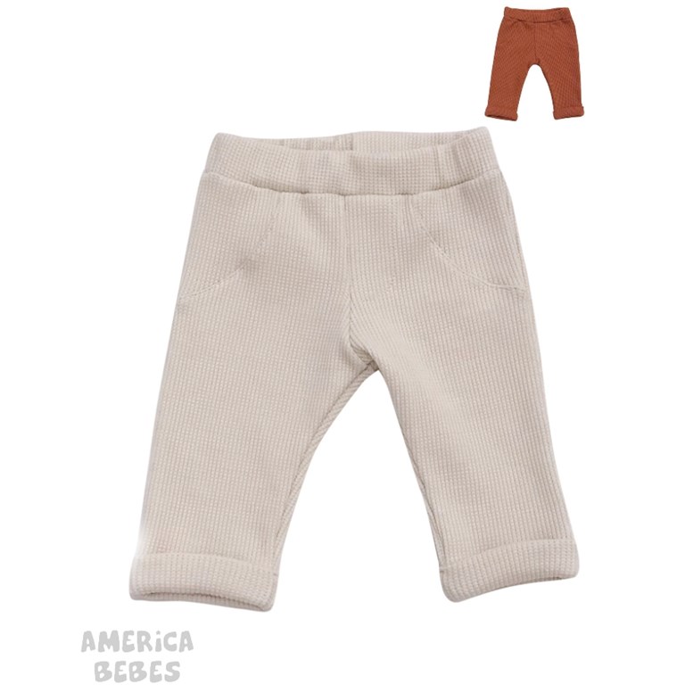 PANTALON DE ALGODON CON TEXTURA. PILIM