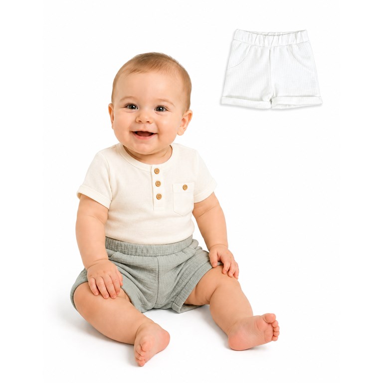 SHORT ALGODON  PIXEL CON TEXTURA. PILIM