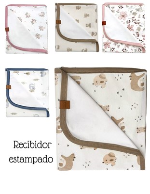 Recibidor manta jersey puntitos y cuadraditos. Colores surtidos. Pilim.medidas:69cm x 82 cm.
